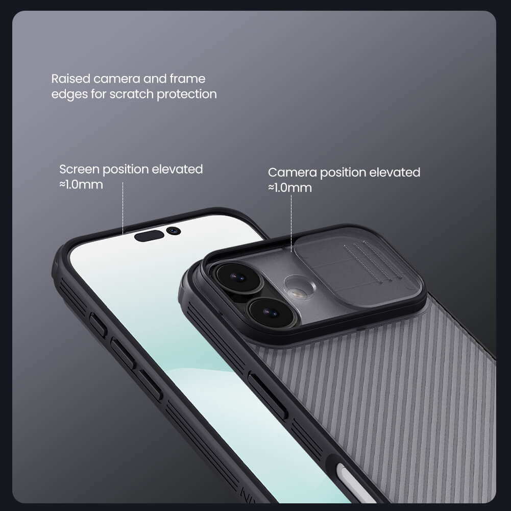 Чехол-крышка NILLKIN для Apple iPhone 17 6.3 (2025) (серия CamShield Pro Clear version)